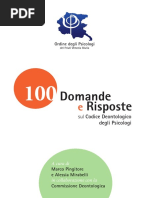 100 domande codice deontologico Psicologia