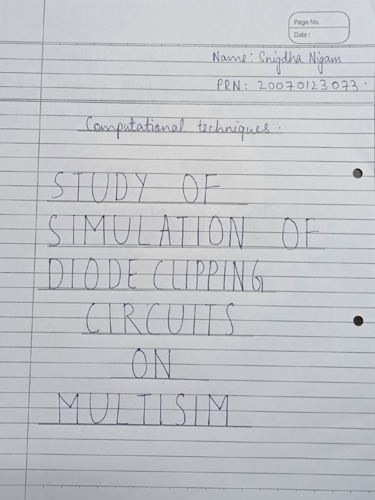 Multisim assignment pdf
