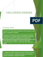 Chapter 6 Valuating Stocks