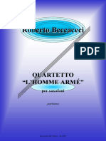 Quartetto L'homme Armé - Partitura