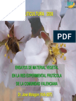 Ensayos de Material Vegetal en La Red Experimental Fruticola de La CV - Jose Malagon