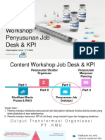 1 - Workshop Penyusunan Job Desk & KPI PT KMU