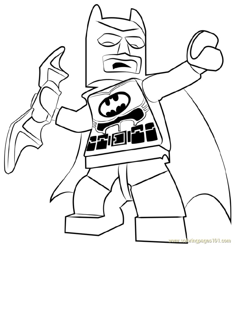 Lego Batman Coloring Page | PDF
