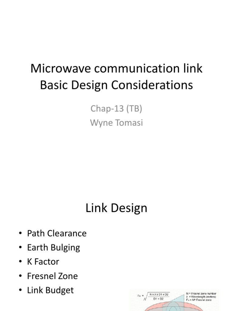 Microwave Communication Link Overview | PDF