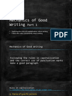 Mechanics of Good Writing.