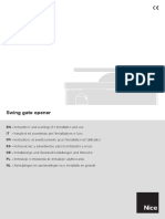 Swing Gate Opener Installation Instructions