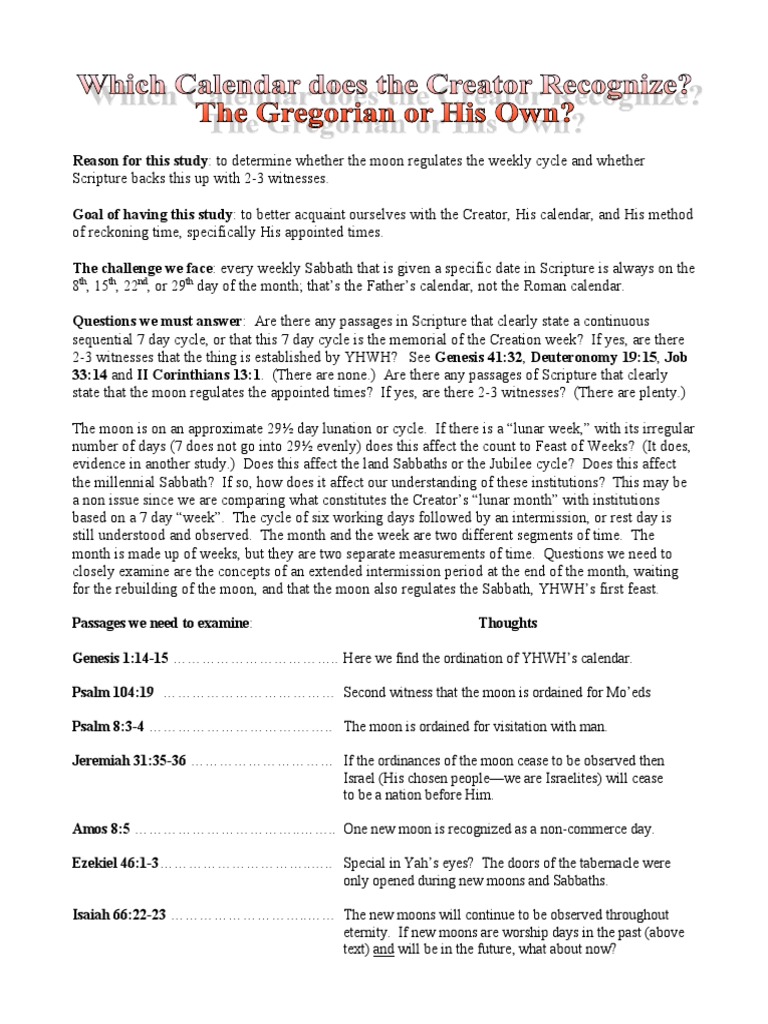Egorian PDF Shabbat Calendar