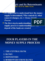 Money Supply Process and Determinants