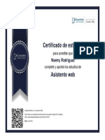 Certificado Asistente Web