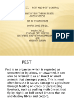 STB 211 Pest and Pest Control