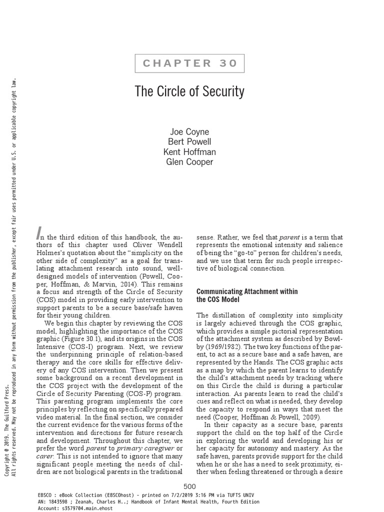 Chapter 30 the circle of security pdf attachment theory family