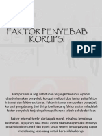 FAKTOR PENYEBAB Korupsi Pertemuan 3