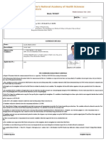 Hall Ticket: Date and Time of Examination: Venue of Examination