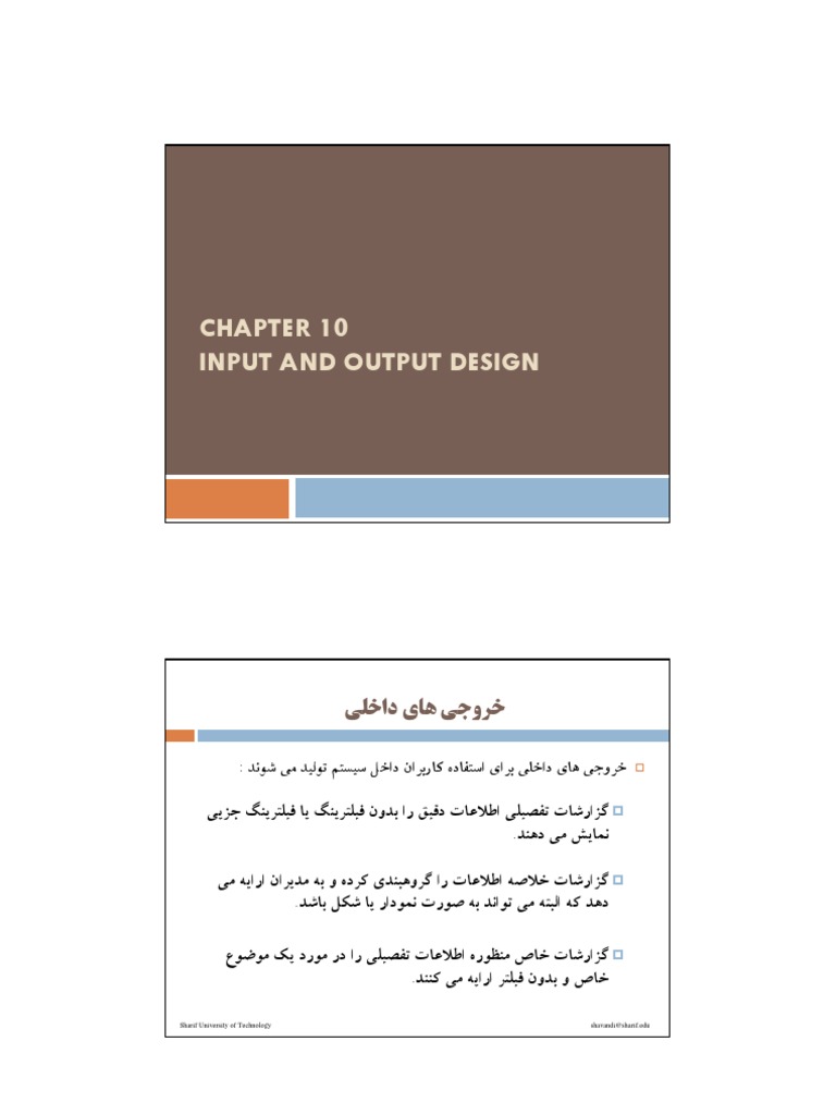 10-Output and Input Design 89-2 | PDF
