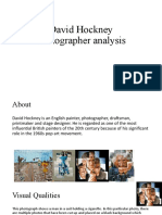 David Hockney Photographer Analysis