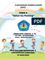 RPP PKN Kelas 5 Tema 4 Sehat Itu Penting