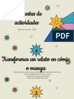 Propuestas de Actividades - Taller de Literatura