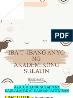 Anyo NG Akademikong Sulatin - Week 3