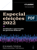 Avaliação e intenção de voto na eleição presidencial de 2022