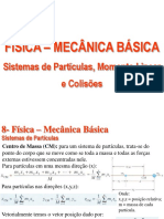 Física Mecânica Básica - Centro de Massa e Colisões