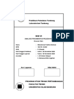 SHIFT IV - MuhammadFadhilaRahman - 10070118032 - Analisis Fragmentasi Batuan