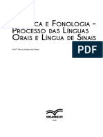 Fonética e Fonologia - Processo Das Línguas Orais e Língua de Sinais