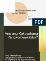 Kakayahang Pangkomunikatibo Group4
