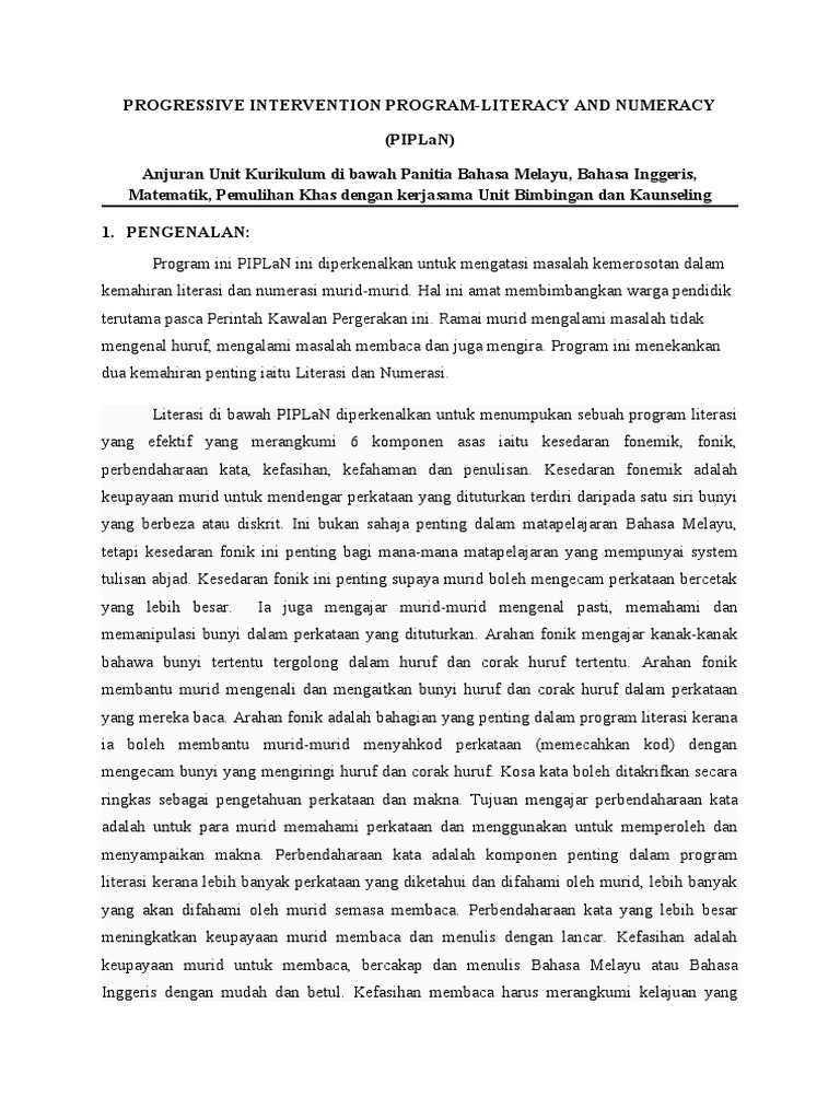 Kertas Kerja Piplan 2022 | PDF | Ilmu Sosial