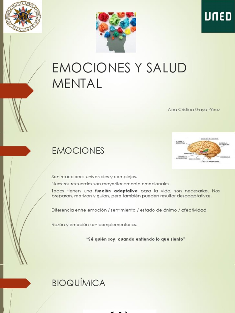 Emociones y Salud Mental Infantil | PDF | Las emociones | Pensamiento