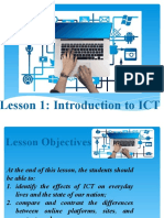 ICT Lesson 1