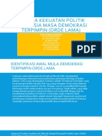Analisa Kekuatan Politik Indonesia Masa Demokrasi Terpimpin (