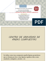 Exposicion de Centro de Gravedad de Areas Compuestas - Estatica