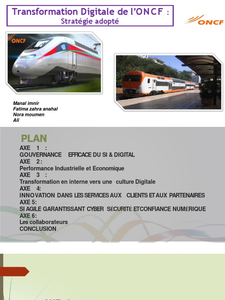 Transformation Digitale de l'ONCF | PDF | Sécurité des systèmes d ...