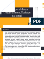 Paham Pendidikan Pragmatisme dan Eksistensialisme