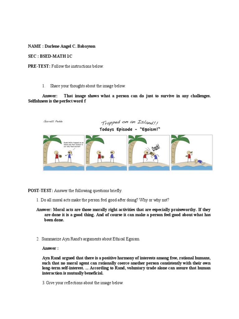 Ethics Module 5 Ans Pdf Self Improvement