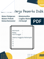 Contoh LKPD LOGIKA PERTEMUAN 1-2