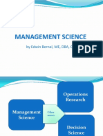1A Introduction To Management Science SC