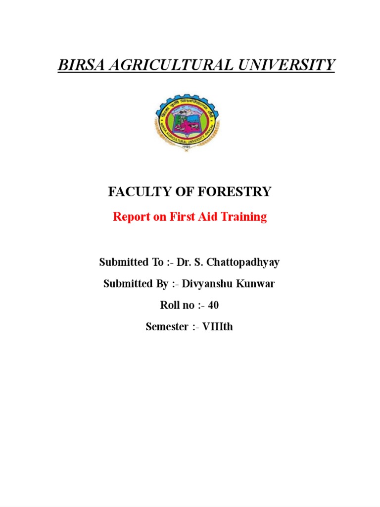 First Aid Training PDF