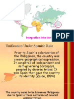 integration into spanish empire
