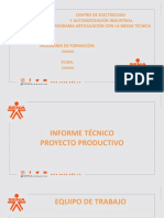 Informe Técnico Proyectos Productivos