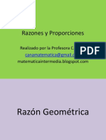 Razon y Proporcion Geometrica