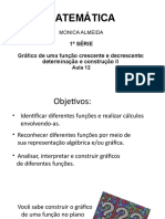 Funções crescentes e decrescentes: construção de gráficos