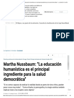 Martha Nussbaum - ''La Educación Humanística Es El Principal Ingrediente para La Salud Democrática'' - La Opinión A Coruña