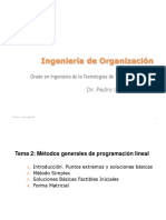 Ingeniería de Organización: Grado en Ingeniería de La Tecnologías de Telecomunicación. Dr. Pedro L. González-R