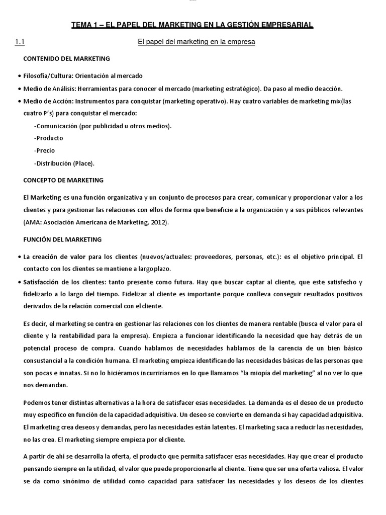 Marketing Pdf Marketing Mercado Economía