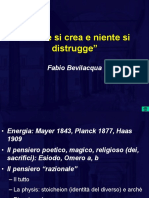 Niente Si Crea e Niente Si Distrugge Fabio Bevilacqua