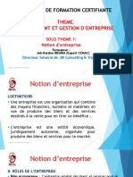 Sous Theme 1 Noton D'entreprise