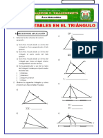 Líneas notables en triángulos: alturas, medianas y bisectrices