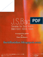 Sonatas For Solo Violin BWV 1001,1003,1005 (Arr. Timo Korhonen)