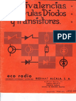 Equivalencias, Valvulas, Diodos y Transistores